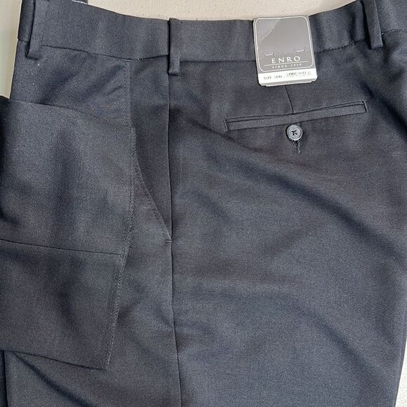 Enro Expandable Waist Wrinkle Resistant Mens Dress Pant, Flat front NWT 36 waist - Picture 4 of 11